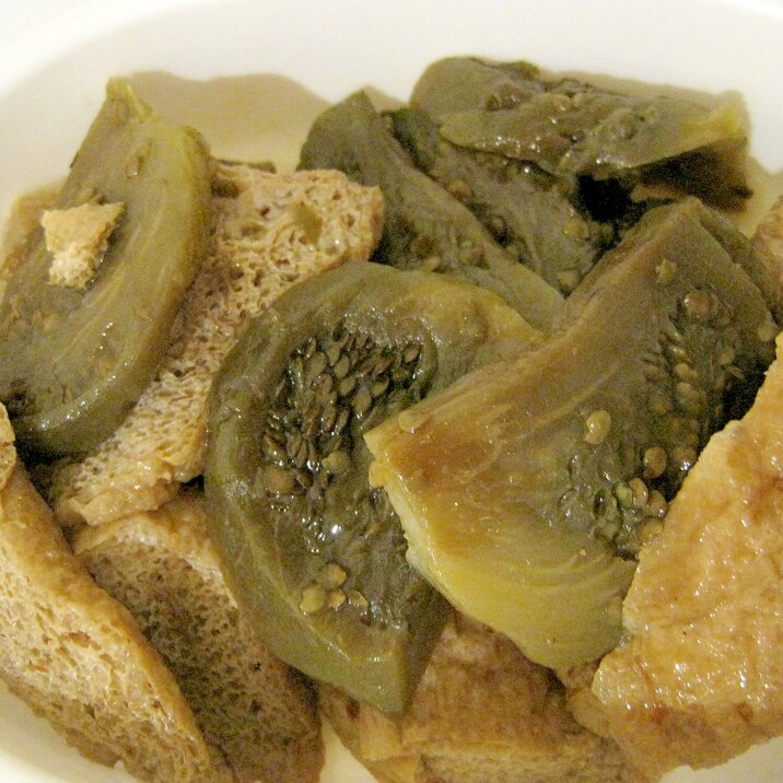 炊飯器で厚揚げと茄子の煮物